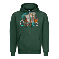 Sports Green but first coffee Zipper Hoodie - texasbilliewilder