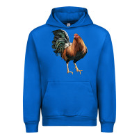 Cobalt American Game Rooster Urban Hoodie - LillyAllenDesigns