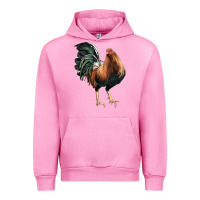 Fuchsia Pink American Game Rooster Urban Hoodie - LillyAllenDesigns
