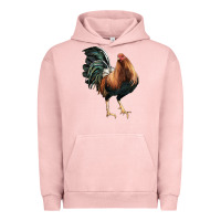 Pigment Salmon American Game Rooster Urban Hoodie - LillyAllenDesigns