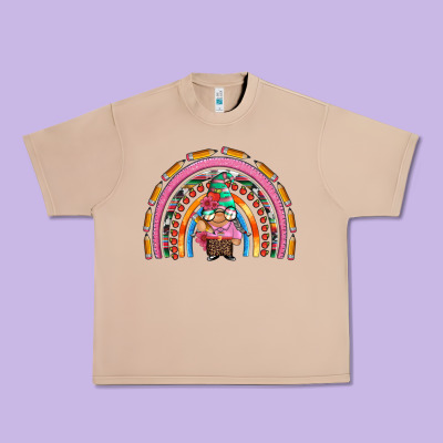 Teacher Gnome Rainbow Urban Heavy Tee Designed By Artiststas
