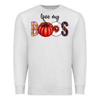 Oatmeal Heather love my boos Premium Sweatshirt - CowhideDigitalArt