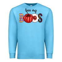 Ocean Blue love my boos Premium Sweatshirt - CowhideDigitalArt