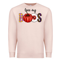 Pale Pink love my boos Premium Sweatshirt - CowhideDigitalArt