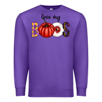 Purple love my boos Premium Sweatshirt - CowhideDigitalArt