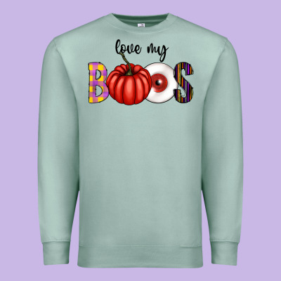 Love My Boos Premium Sweatshirt Designed By Cowhidedigitalart