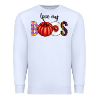White love my boos Premium Sweatshirt - CowhideDigitalArt