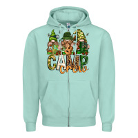 Seafoam camp crew with gnomies Zipper Hoodie - texasbilliewilder