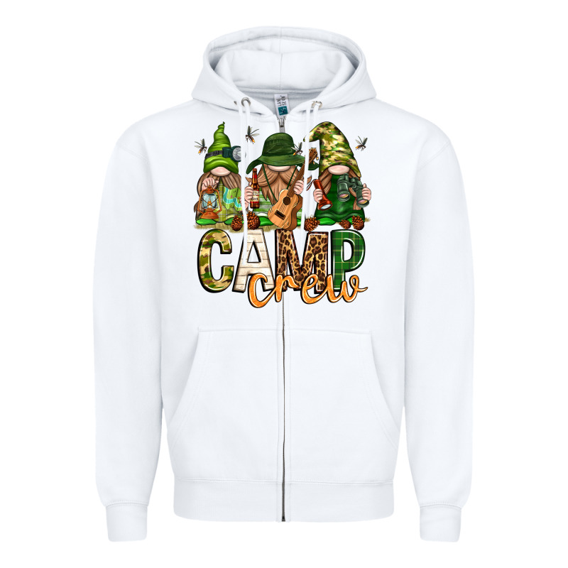 Camp Crew With Gnomies Zipper Hoodie by texasbilliewilder | Teevron
