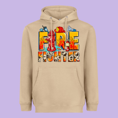 Firefighter Heavyweight Hoodie Designed By Zillion Design Studio