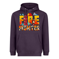 Plum firefighter Heavyweight Hoodie - Zillion Design Studio