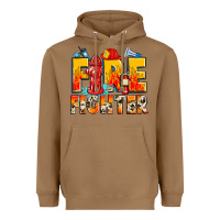 Toasted Coconut firefighter Heavyweight Hoodie - Zillion Design Studio