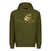 Army Green Dunnart Premium Hoodie - LillyAllenDesigns