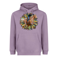 Lavender sunflower rodeo Heavyweight Hoodie - RanaPortraitStore