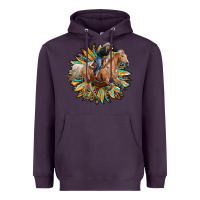 Plum sunflower rodeo Heavyweight Hoodie - RanaPortraitStore