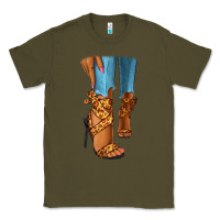 Army Green Leopard heels black fashion girl Classic Tee - RanaPortraitStore