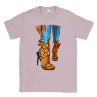 Lilac Leopard heels black fashion girl Classic Tee - RanaPortraitStore