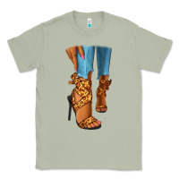 Matcha Leopard heels black fashion girl Classic Tee - RanaPortraitStore