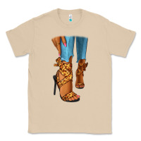 Mushroom Leopard heels black fashion girl Classic Tee - RanaPortraitStore