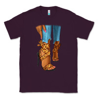 Plum Leopard heels black fashion girl Classic Tee - RanaPortraitStore
