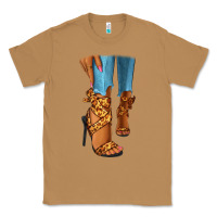 Toasted Coconut Leopard heels black fashion girl Classic Tee - RanaPortraitStore