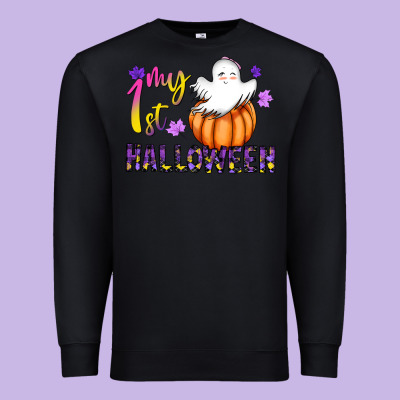 My 1st Halloween Premium Sweatshirt Designed By Cowhidedigitalart