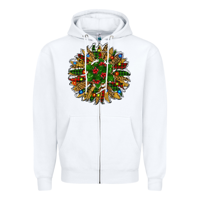 Leopard Christmas Sunflower Zipper Hoodie by RanaPortraitStore | Teevron