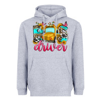 Heather Grey bus driver Heavyweight Hoodie - Zillion Design Studio