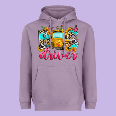 Bus Driver Heavyweight Hoodie Designed By Zillion Design Studio