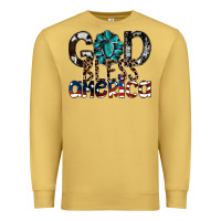 Antique Gold god bless america Premium Sweatshirt - SublimationCraftShop