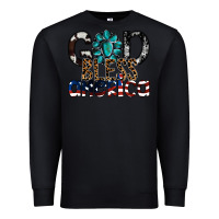 Black god bless america Premium Sweatshirt - SublimationCraftShop