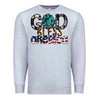 Heather Grey god bless america Premium Sweatshirt - SublimationCraftShop