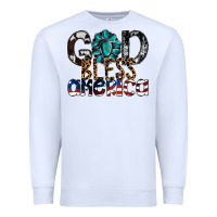 White god bless america Premium Sweatshirt - SublimationCraftShop