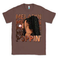 Chestnut Melanin poppin' afro woman Classic Tee - RanaPortraitStore