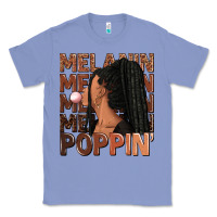 Colony Blue Melanin poppin' afro woman Classic Tee - RanaPortraitStore