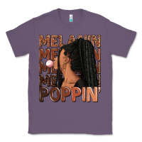 Lavender Melanin poppin' afro woman Classic Tee - RanaPortraitStore