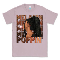 Lilac Melanin poppin' afro woman Classic Tee - RanaPortraitStore