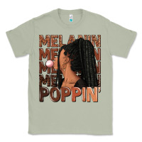 Matcha Melanin poppin' afro woman Classic Tee - RanaPortraitStore