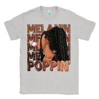 Moon Dust Melanin poppin' afro woman Classic Tee - RanaPortraitStore