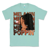 Seafoam Melanin poppin' afro woman Classic Tee - RanaPortraitStore