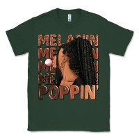 Sports Green Melanin poppin' afro woman Classic Tee - RanaPortraitStore