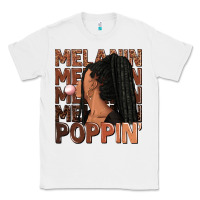 White Melanin poppin' afro woman Classic Tee - RanaPortraitStore