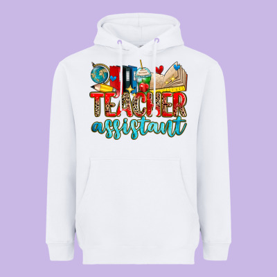 Teacher Assistant Heavyweight Hoodie Designed By Zillion Design Studio