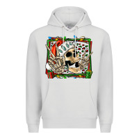 Dove Grey Christmas happy skeleton Premium Hoodie - Jasminsmagicworld