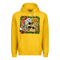 Lemon Christmas happy skeleton Premium Hoodie - Jasminsmagicworld