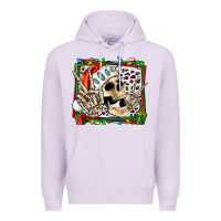 Lilac Christmas happy skeleton Premium Hoodie - Jasminsmagicworld