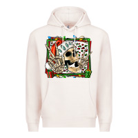 Pale Pink Christmas happy skeleton Premium Hoodie - Jasminsmagicworld