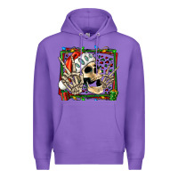 Purple Christmas happy skeleton Premium Hoodie - Jasminsmagicworld