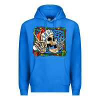 True Royal Christmas happy skeleton Premium Hoodie - Jasminsmagicworld