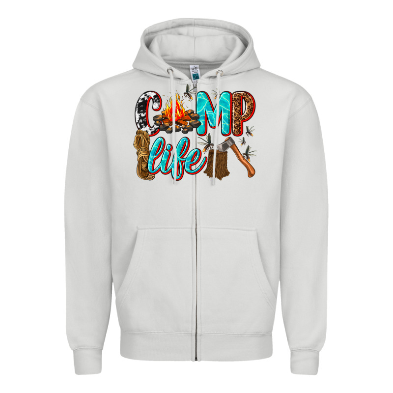 Camp Life Zipper Hoodie by texasbilliewilder | Teevron